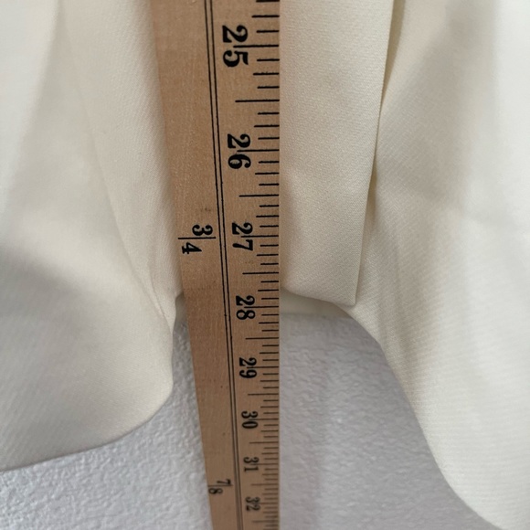 Zara Straight Cut Tailored Blazer Jacket with Pockets Size Small Ecru 8473/888 - Picture 10 of 10